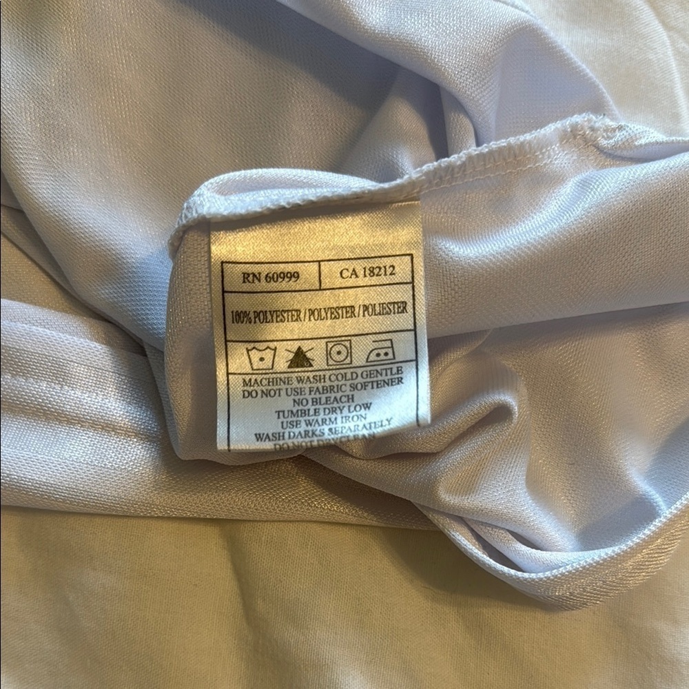Antigua White Golf Polo Shirt - Picture 7 of 7